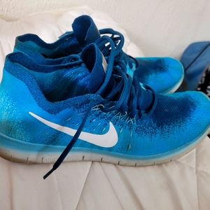 Nike Free Rn Flyknit. Size 11.5. royal blue. 2017 edition.